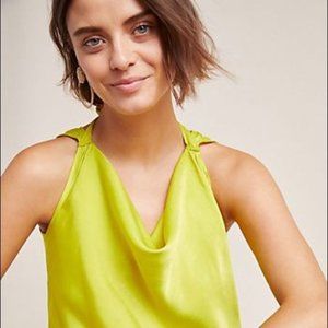 Anthropologie Maeve Yellow Halter Size 8, M